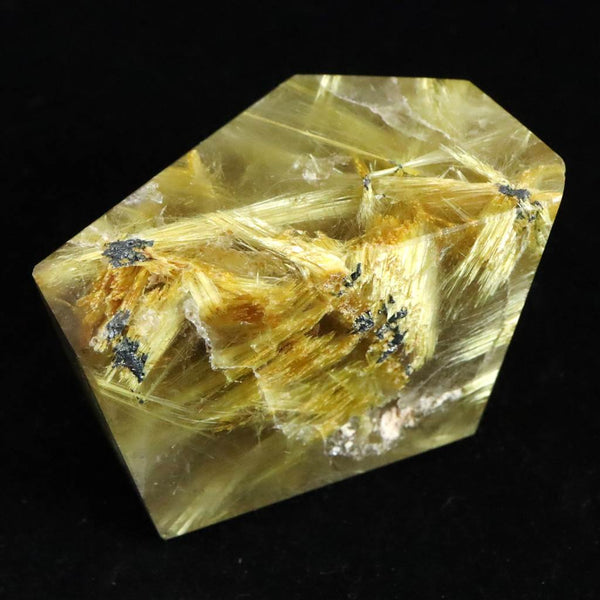 ポリッシュ（タイチンルチルクォーツ） ゴールド タイチンルチルクォーツ ポリッシュ 64.9g (ID:17832) | 榎本通商