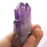 ブランドバーグ産 アメジスト エレスチャル原石 ツイン カテドラル 50.8g (ID:17880)