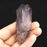 ブランドバーグ産 アメジスト エレスチャル原石 ツイン カテドラル 50.8g (ID:17880)