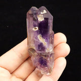 ブランドバーグ産 アメジスト エレスチャル原石 ツイン カテドラル 50.8g (ID:17880)