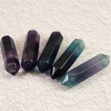 フローライト 蛍石 両剣ポイント ルース 5個セット 22.0g (ID:17913)