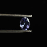 非加熱タンザナイト  A　6.2mmオーバル ファセットカット ルース 0.6ct (ID:18008)