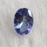 非加熱タンザナイト  A　6.2mmオーバル ファセットカット ルース 0.6ct (ID:18008)