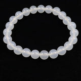 北海道 花石メノウ 瑪瑙 8mm玉 ブレスレット ディレクトリカード付 17.5g (ID:18199)