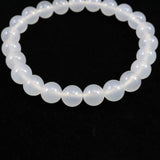 北海道 花石メノウ 瑪瑙 8mm玉 ブレスレット ディレクトリカード付 17.5g (ID:18199)