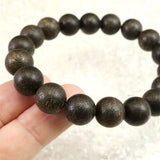 沈香 Aグレード 12mm玉ブレスレット 証明書付 17.9g (ID:18259)