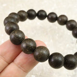 沈香 Aグレード 12mm玉ブレスレット 証明書付 17.9g (ID:18259)