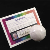 H&E社 アゼツライト(AZOZEO) 40mmスフィア 証明書付 91.0g (ID:18937)