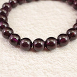 ロードライト　ガーネット 5A 　7.5mm玉ブレスレット　22.7ｇ (ID:18971)