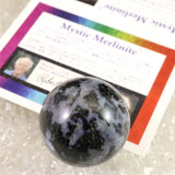 H&E社 ミスティックメルリナイト 39mmスフィア 証明書付 91.7g (ID:19049)