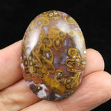 パームルーフ ジャスパー 39mmオーバル ルース 12.4g (ID:19177)