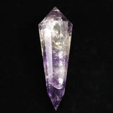 ブラジル産 アメジスト エレスチャル 130mm 12面 ヴォーゲルワンド ファントム レインボー 229.5g (ID:19262)