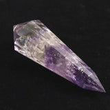 ブラジル産 アメジスト エレスチャル 130mm 12面 ヴォーゲルワンド ファントム レインボー 229.5g (ID:19262)