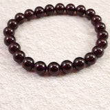 ロードライト ガーネット 4A 8mm玉ブレスレット 24.81ｇ (ID:19391)