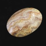 クレイジーレース アゲート 瑪瑙 40mmオーバル ルース 12.3g (ID:19473)