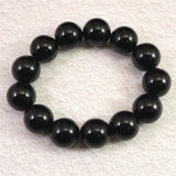 チベット産 天然モリオン水晶(4A)　18mm玉 ブレスレット 105.50g (ID:19594)