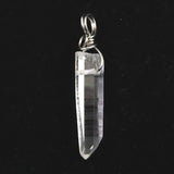 米国アーカンソー州産 水晶 28mm原石ペンダントトップ 2.1g (ID:19634)