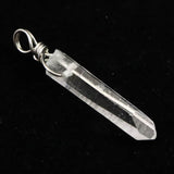 米国アーカンソー州産 水晶 28mm原石ペンダントトップ 2.1g (ID:19634)