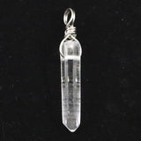 米国アーカンソー州産 水晶 28mm原石ペンダントトップ 2.1g (ID:19634)