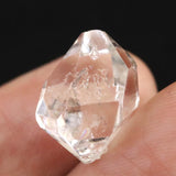 米国NY州産 ハーキマーダイヤモンド AAA+ 14mm原石 結晶 1.46g (ID:19639)