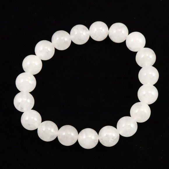 H&E社 アゼツライト（AZOZEO)　10mm玉ブレスレット 証明書付 29.7g (ID:19744)