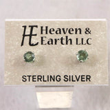 H&E社 ガイアストーン ラウンド 4ミリ ピアス  (ID:19823)