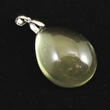 リビアンデザートグラス 29mmドロップ ペンダントトップ 8.3g  (ID:19919)