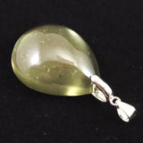 リビアンデザートグラス 29mmドロップ ペンダントトップ 8.3g  (ID:19919)