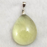 リビアンデザートグラス 29mmドロップ ペンダントトップ 8.3g  (ID:19919)