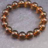 天然琥珀 ミャンマー産 レッドブルーアンバー  11.5mm玉ブレスレット 14.7g (ID:19994)