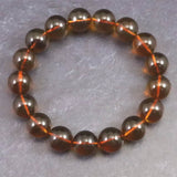 天然琥珀 ミャンマー産 レッドブルーアンバー  11.5mm玉ブレスレット 14.7g (ID:19994)