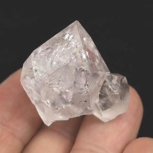 米国NY州産 ハーキマーダイヤモンド AA 29mm原石 結晶 13.8g (ID:20397)