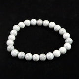 青海薬石 （新潟県糸魚川市） 8mm玉ブレスレット 証明書付 17.5ｇ　 (ID:20429)