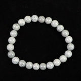 青海薬石 （新潟県糸魚川市） 8mm玉ブレスレット 証明書付 17.5ｇ　 (ID:20429)