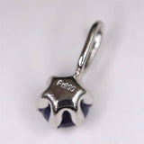 天然 未処理 ブルーサファイア　3mmラウンド ペンダントトップ　Pt900  0.17ct (ID:20773)