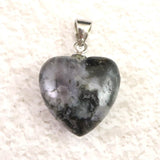 H&E社 ミスティックメルリナイト 15mmハート ペンダントトップ 証明書付 2.6g (ID:20916)