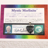 H&E社 ミスティックメルリナイト 15mmハート ペンダントトップ 証明書付 2.6g (ID:20916)