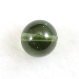 モルダバイトビーズ 8mm （１粒・現物） 鑑別済 3.43ct (ID:20953)