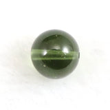 モルダバイトビーズ 8mm （１粒・現物） 鑑別済 3.43ct (ID:20953)