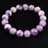 ロシア産 チャロアイト エンジェルシリカ  12mm玉ブレスレット 40.9g (ID:20984)