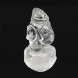 天然水晶　54mm 大黒天様 彫刻置物 52.5g (ID:20987)