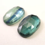 カイヤナイト エメラルドグリーン 12X8mmオーバルカット ルース ペア 8.0ct (ID:21166)