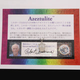 H&E社 アゼツライト(AZOZEO) 10mmオーバル ペンダントトップ 証明書付 1.0g　 (ID:21732)