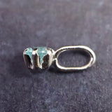 パライバトルマリン 2.5mmラウンドカット ペンダント 18KWG 0.05ct (ID:21795)