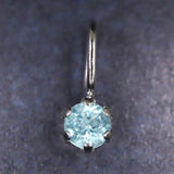 パライバトルマリン 2.5mmラウンドカット ペンダント 18KWG 0.05ct (ID:21795)