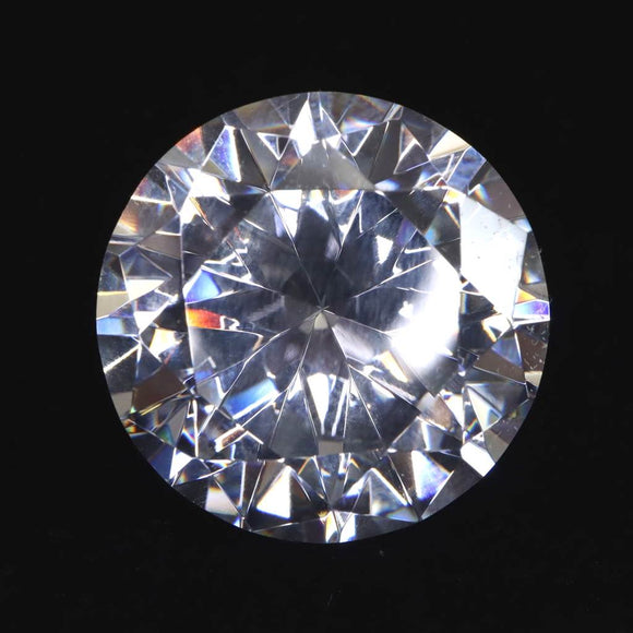 キュービックジルコニア CZ  30mm ラウンドカット ルース クリア　 (ID:21812)