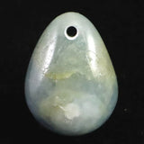 糸魚川翡翠  青 入コン沢産 16mmタンブル ルース ディレクトリカード付 2.3g (ID:21943)