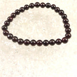 ヒマラヤ ガーネット 6mm玉ブレスレット 15.8ｇ (ID:21999)