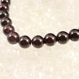 ヒマラヤ ガーネット 6mm玉ブレスレット 15.8ｇ (ID:21999)