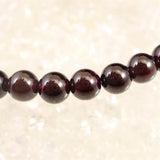 ヒマラヤ ガーネット 6mm玉ブレスレット 15.8ｇ (ID:21999)